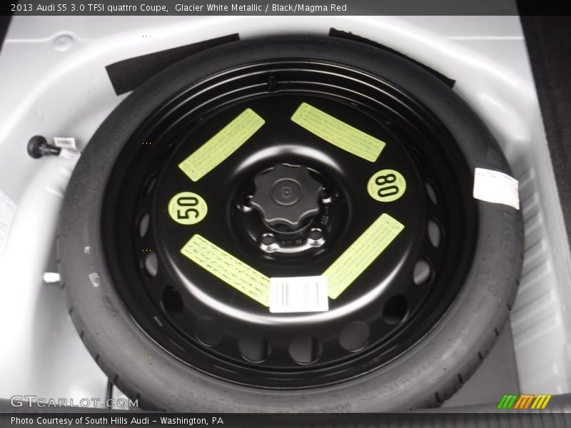 Glacier White Metallic / Black/Magma Red 2013 Audi S5 3.0 TFSI quattro Coupe