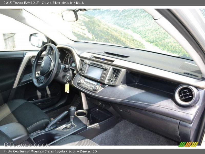 Classic Silver Metallic / Black 2015 Toyota RAV4 XLE