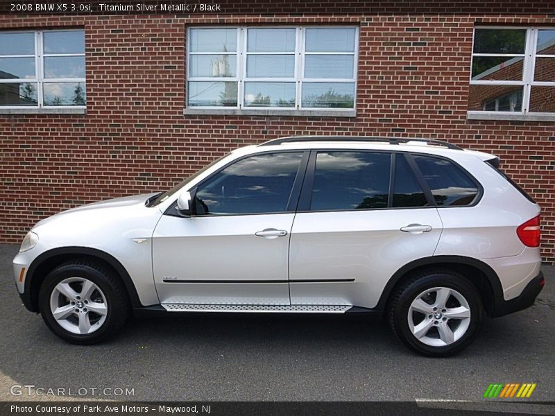 Titanium Silver Metallic / Black 2008 BMW X5 3.0si