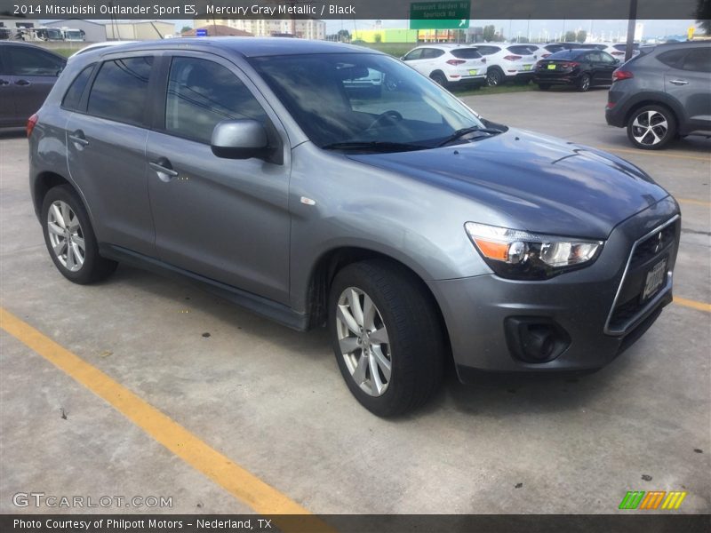 Mercury Gray Metallic / Black 2014 Mitsubishi Outlander Sport ES