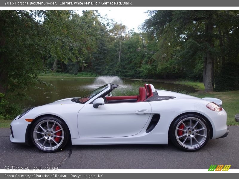  2016 Boxster Spyder Carrara White Metallic