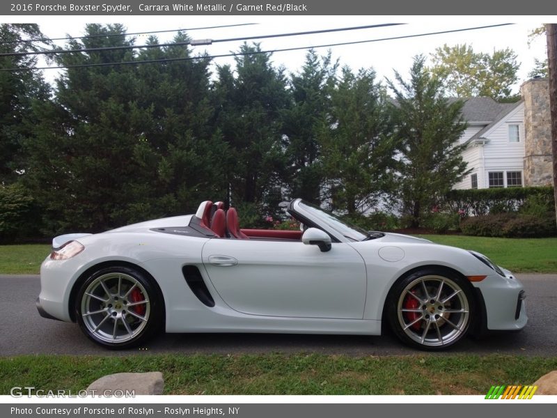  2016 Boxster Spyder Carrara White Metallic
