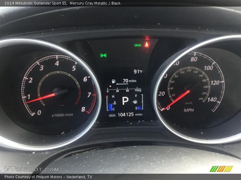 Mercury Gray Metallic / Black 2014 Mitsubishi Outlander Sport ES