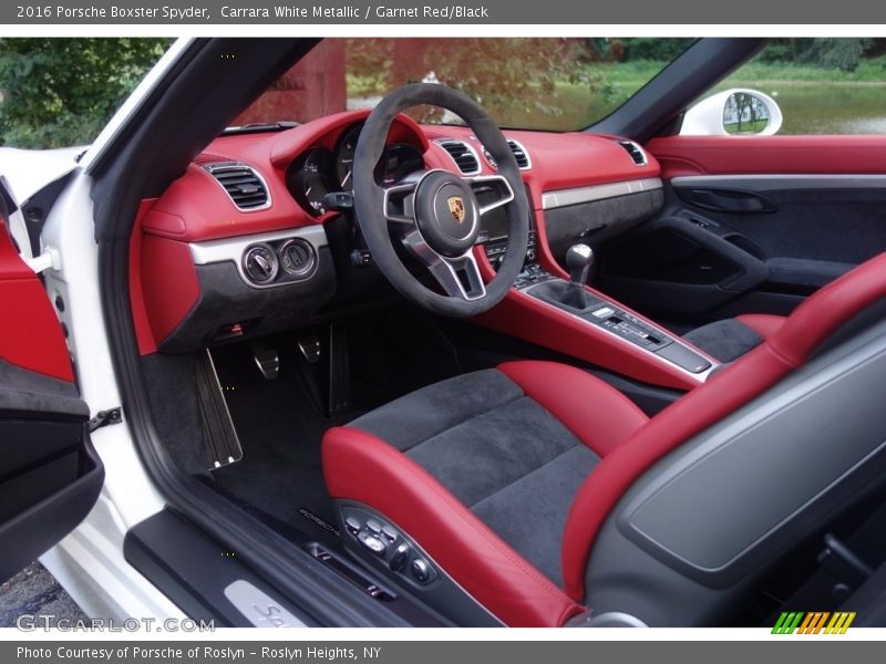  2016 Boxster Spyder Garnet Red/Black Interior