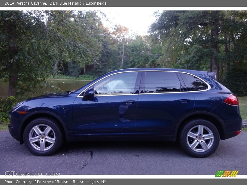 Dark Blue Metallic / Luxor Beige 2014 Porsche Cayenne