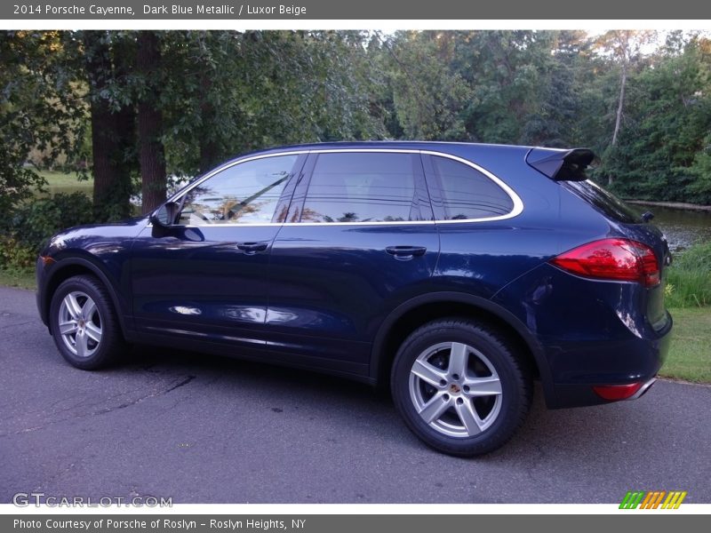 Dark Blue Metallic / Luxor Beige 2014 Porsche Cayenne