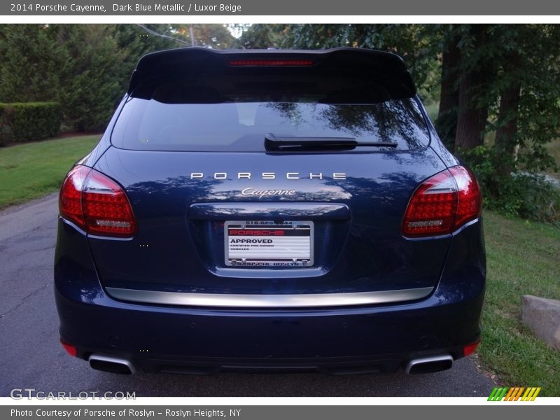 Dark Blue Metallic / Luxor Beige 2014 Porsche Cayenne