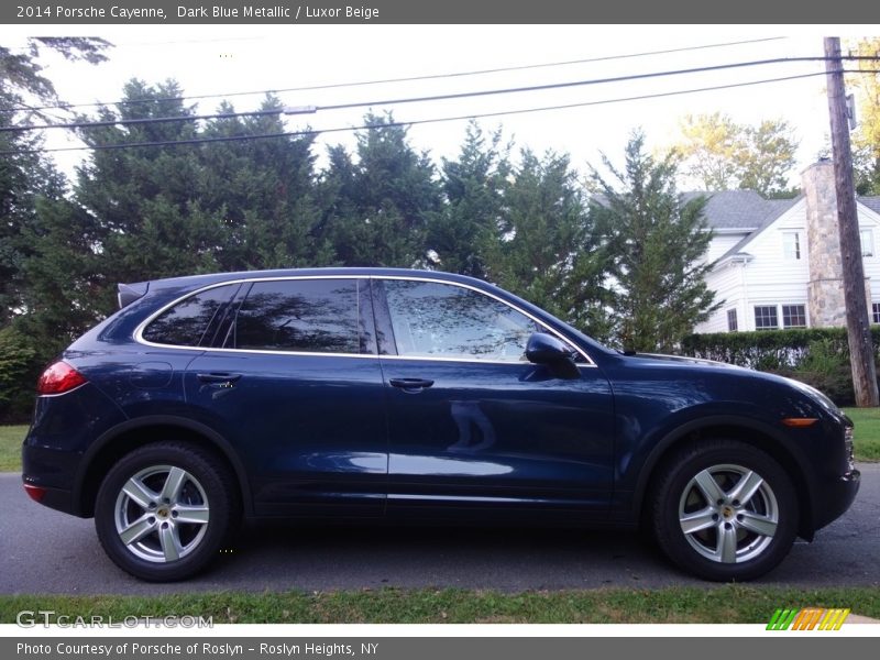 Dark Blue Metallic / Luxor Beige 2014 Porsche Cayenne