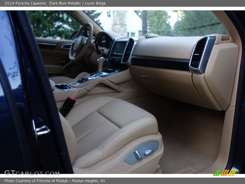 Dark Blue Metallic / Luxor Beige 2014 Porsche Cayenne