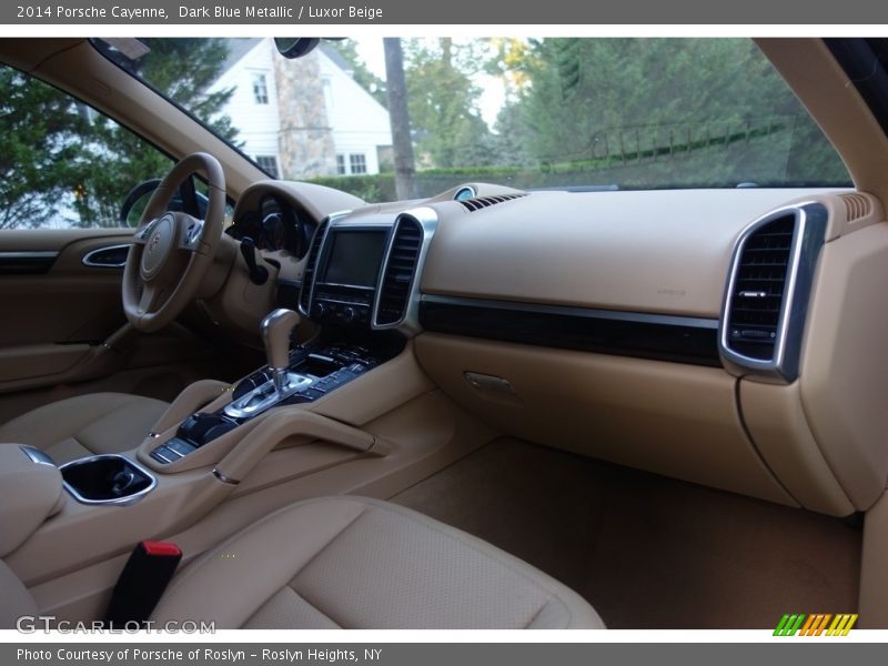 Dark Blue Metallic / Luxor Beige 2014 Porsche Cayenne