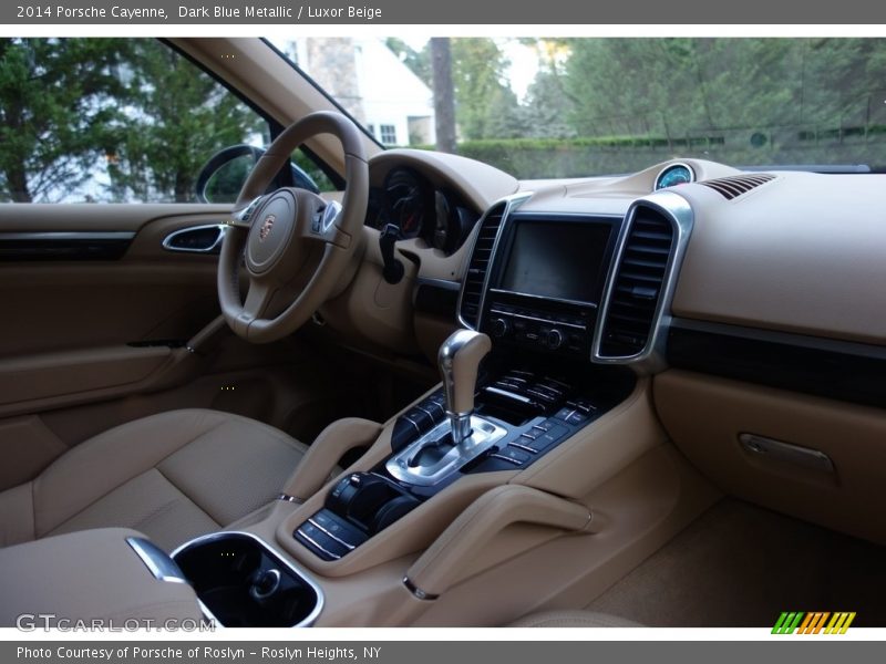 Dark Blue Metallic / Luxor Beige 2014 Porsche Cayenne