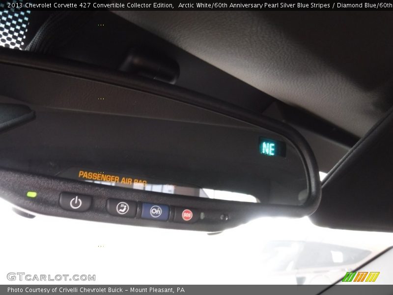 Arctic White/60th Anniversary Pearl Silver Blue Stripes / Diamond Blue/60th Anniversary Design Package 2013 Chevrolet Corvette 427 Convertible Collector Edition