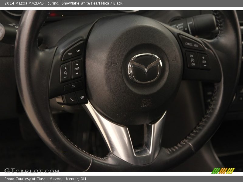 Snowflake White Pearl Mica / Black 2014 Mazda MAZDA6 Touring