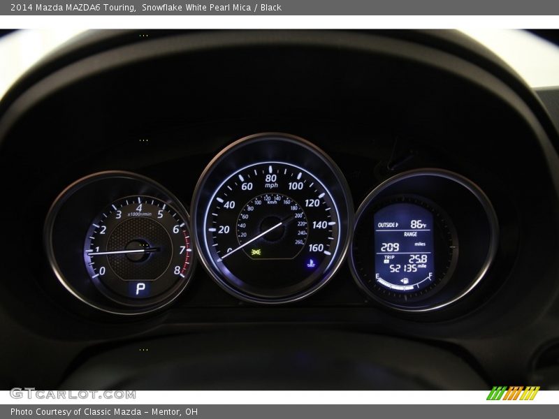 Snowflake White Pearl Mica / Black 2014 Mazda MAZDA6 Touring