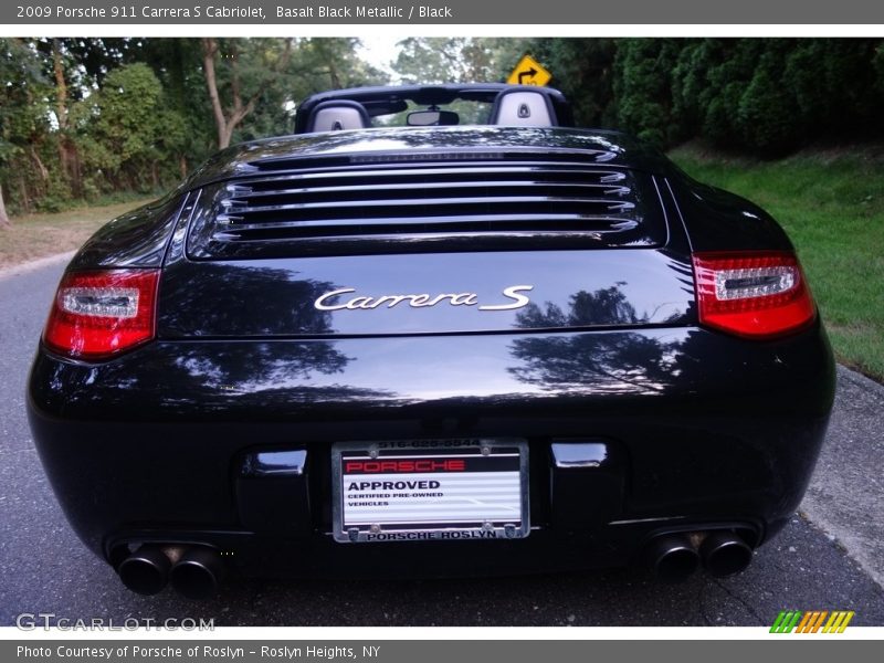 Basalt Black Metallic / Black 2009 Porsche 911 Carrera S Cabriolet