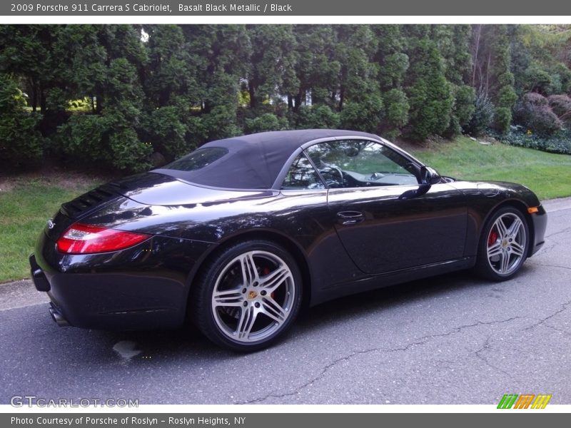 Basalt Black Metallic / Black 2009 Porsche 911 Carrera S Cabriolet