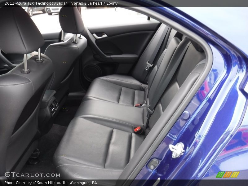 Rear Seat of 2012 TSX Technology Sedan