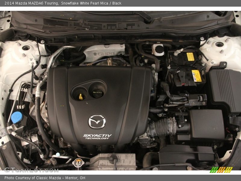 Snowflake White Pearl Mica / Black 2014 Mazda MAZDA6 Touring