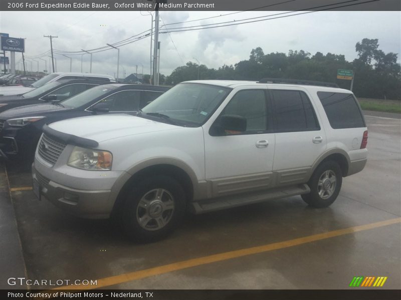 Oxford White / Medium Parchment 2006 Ford Expedition Eddie Bauer