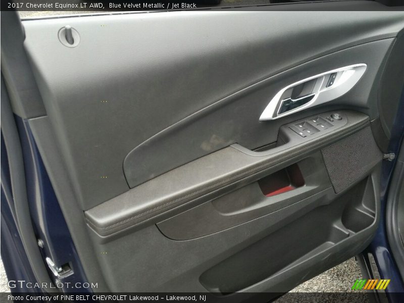 Blue Velvet Metallic / Jet Black 2017 Chevrolet Equinox LT AWD