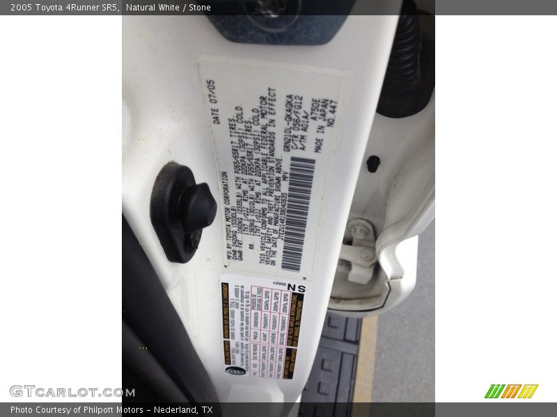 Natural White / Stone 2005 Toyota 4Runner SR5
