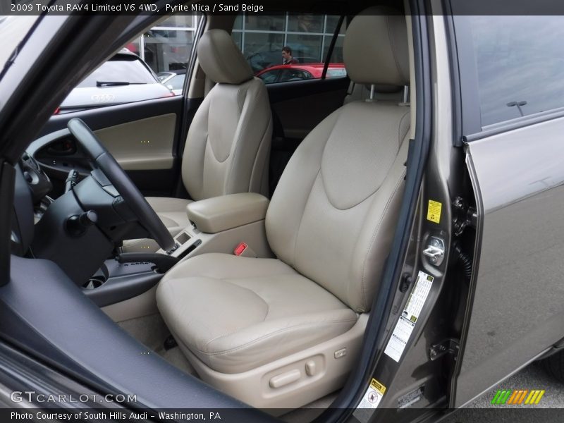 Front Seat of 2009 RAV4 Limited V6 4WD