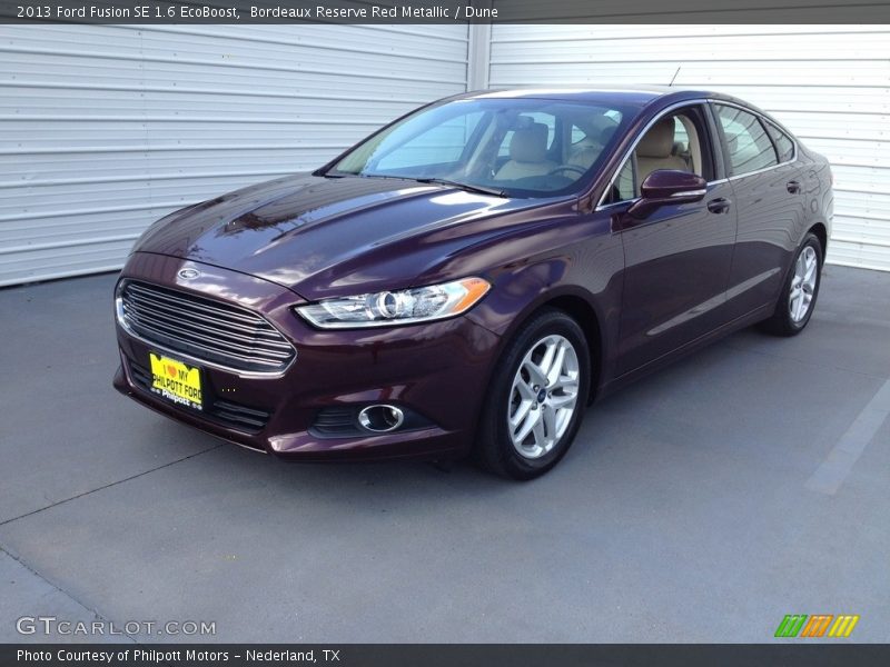 Bordeaux Reserve Red Metallic / Dune 2013 Ford Fusion SE 1.6 EcoBoost