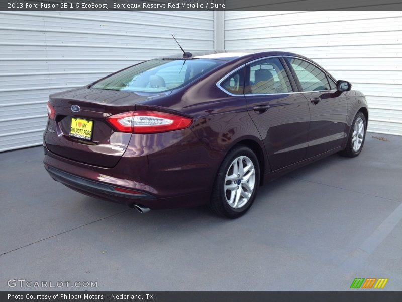 Bordeaux Reserve Red Metallic / Dune 2013 Ford Fusion SE 1.6 EcoBoost