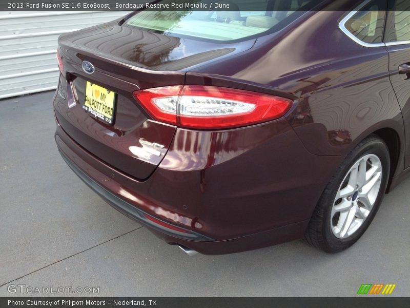 Bordeaux Reserve Red Metallic / Dune 2013 Ford Fusion SE 1.6 EcoBoost