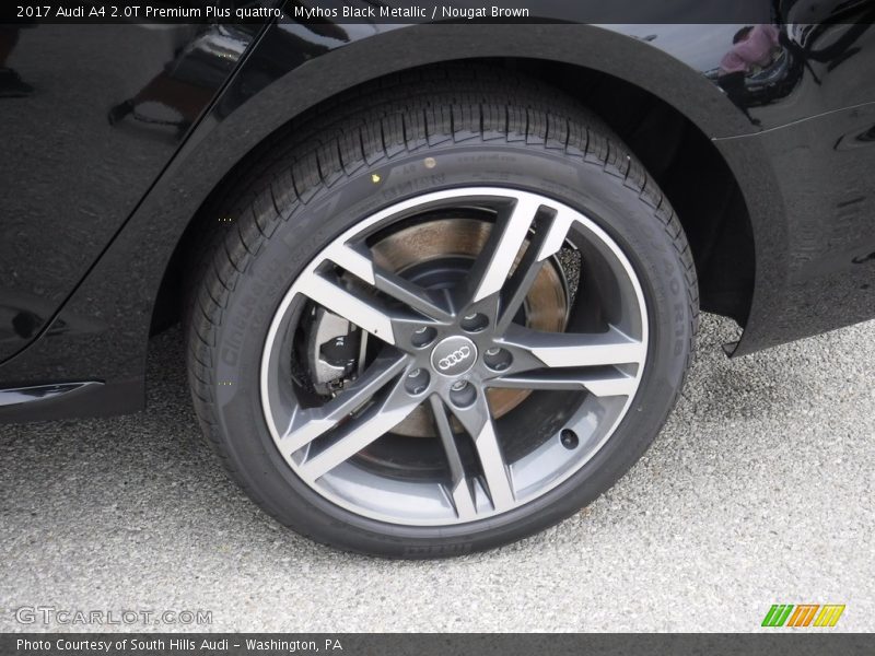 Mythos Black Metallic / Nougat Brown 2017 Audi A4 2.0T Premium Plus quattro