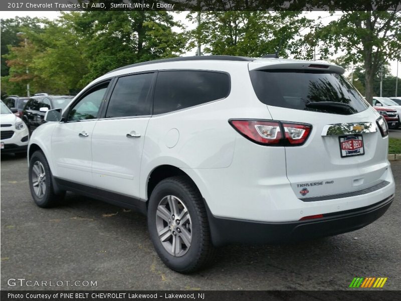 Summit White / Ebony 2017 Chevrolet Traverse LT AWD