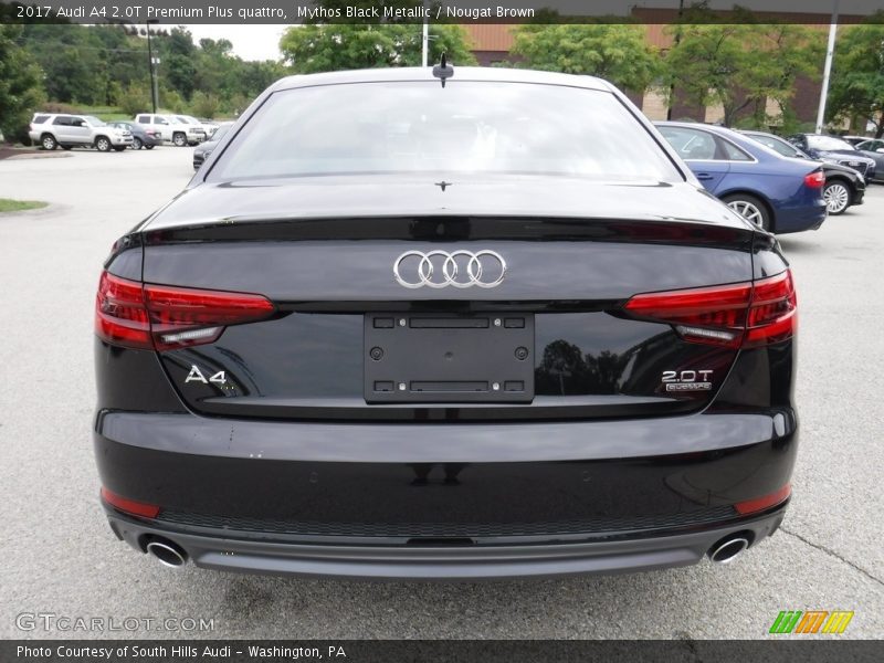 Mythos Black Metallic / Nougat Brown 2017 Audi A4 2.0T Premium Plus quattro