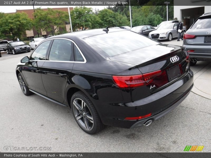 Mythos Black Metallic / Nougat Brown 2017 Audi A4 2.0T Premium Plus quattro