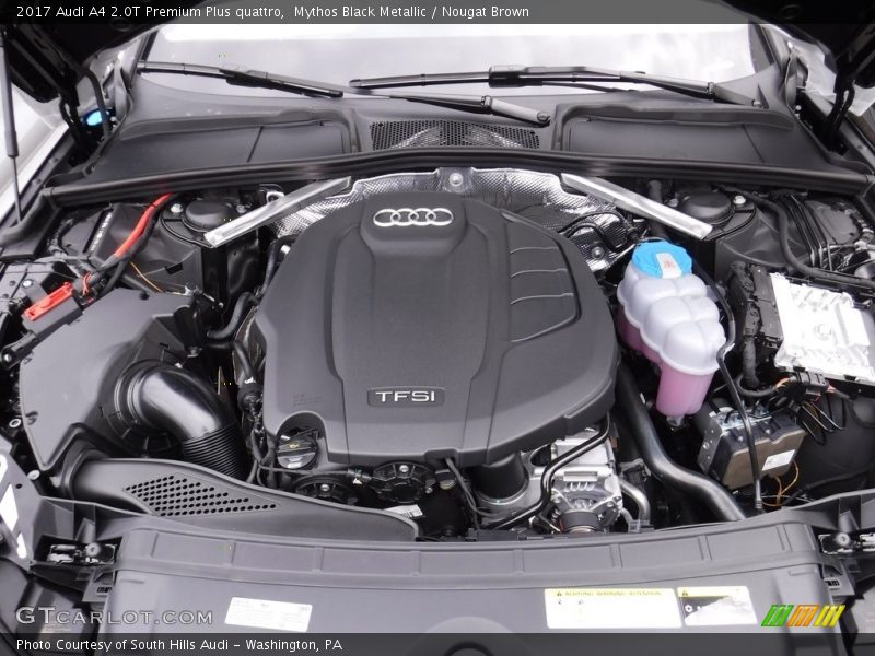 Mythos Black Metallic / Nougat Brown 2017 Audi A4 2.0T Premium Plus quattro