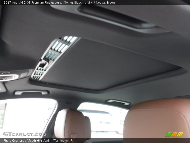 Mythos Black Metallic / Nougat Brown 2017 Audi A4 2.0T Premium Plus quattro