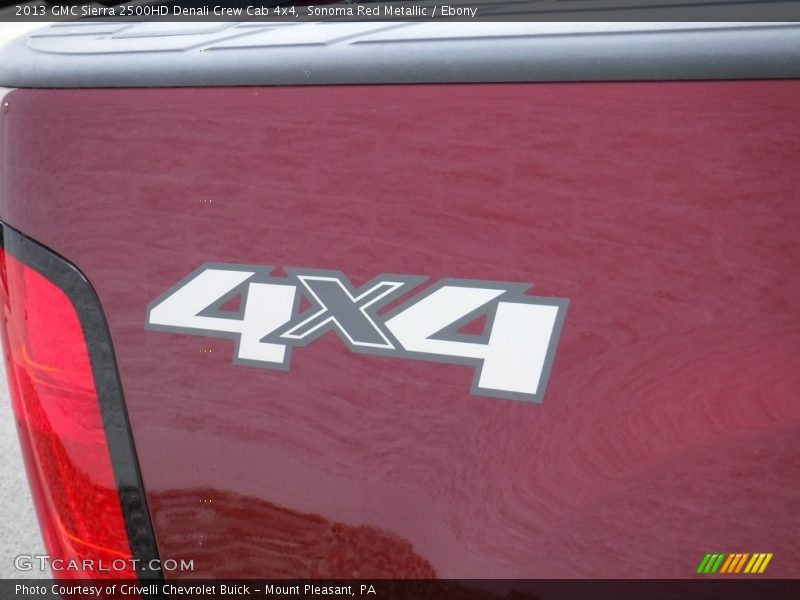 Sonoma Red Metallic / Ebony 2013 GMC Sierra 2500HD Denali Crew Cab 4x4