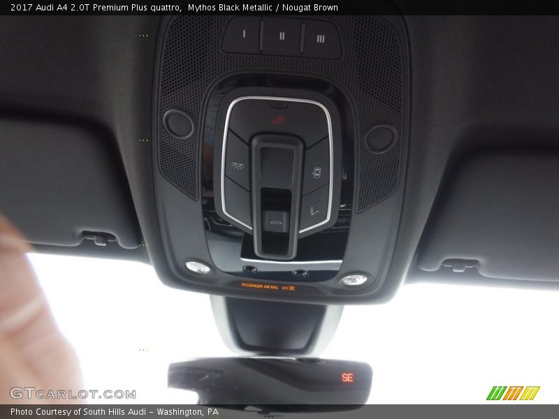 Mythos Black Metallic / Nougat Brown 2017 Audi A4 2.0T Premium Plus quattro