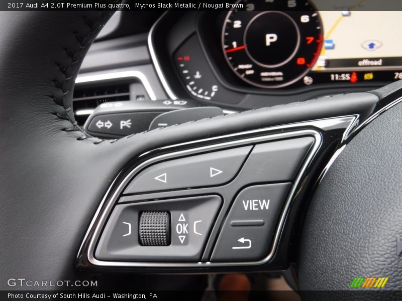 Mythos Black Metallic / Nougat Brown 2017 Audi A4 2.0T Premium Plus quattro