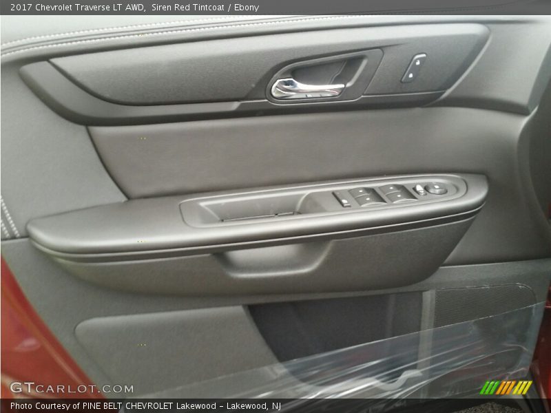 Siren Red Tintcoat / Ebony 2017 Chevrolet Traverse LT AWD