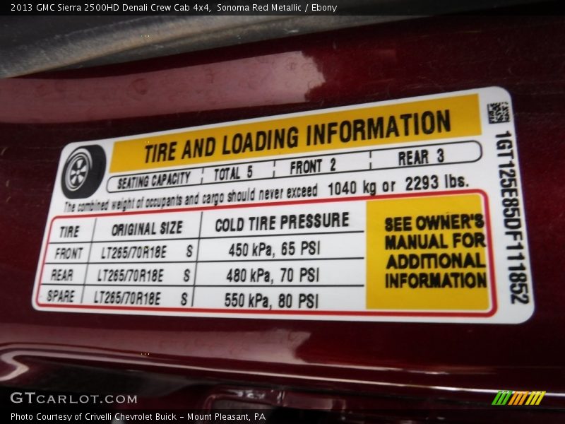 Sonoma Red Metallic / Ebony 2013 GMC Sierra 2500HD Denali Crew Cab 4x4