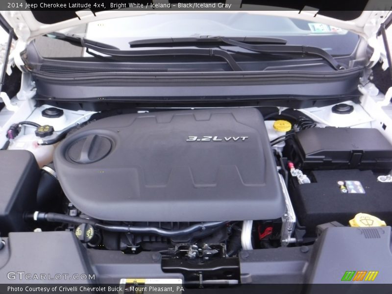 Bright White / Iceland - Black/Iceland Gray 2014 Jeep Cherokee Latitude 4x4