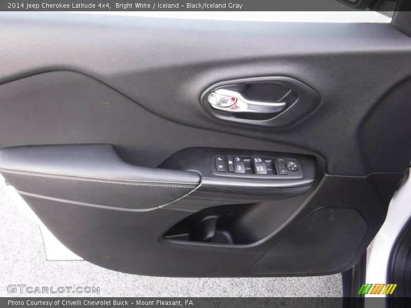 Bright White / Iceland - Black/Iceland Gray 2014 Jeep Cherokee Latitude 4x4