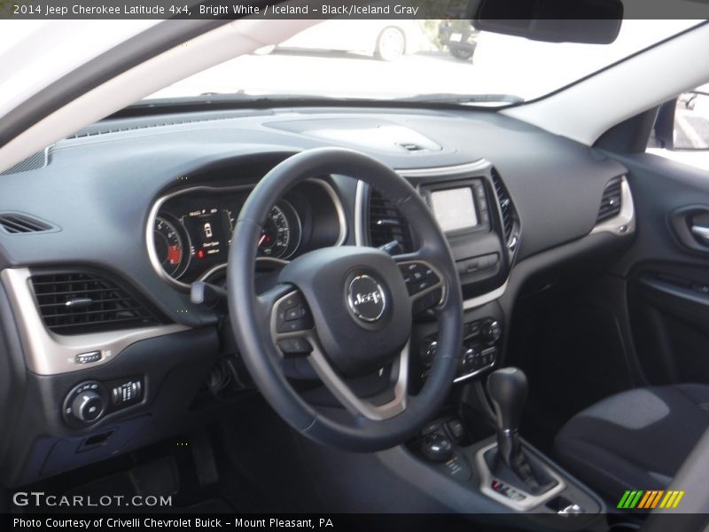 Bright White / Iceland - Black/Iceland Gray 2014 Jeep Cherokee Latitude 4x4