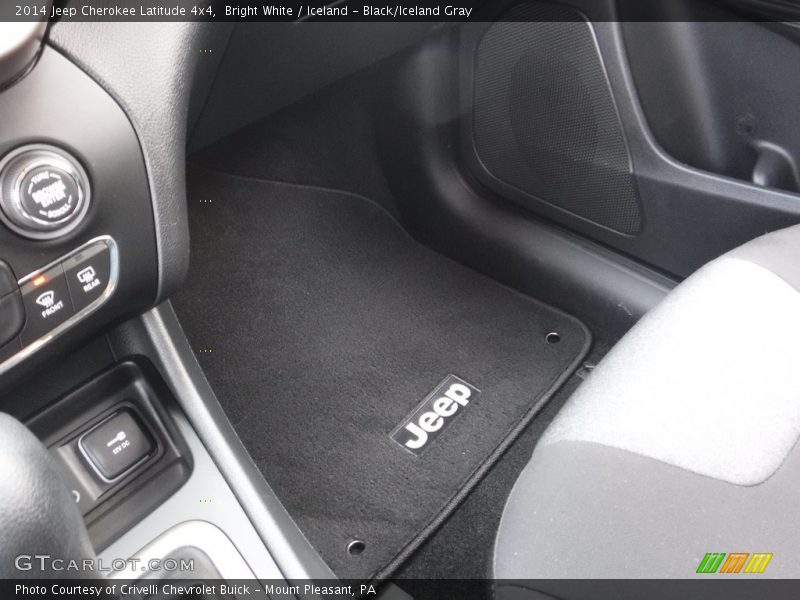 Bright White / Iceland - Black/Iceland Gray 2014 Jeep Cherokee Latitude 4x4