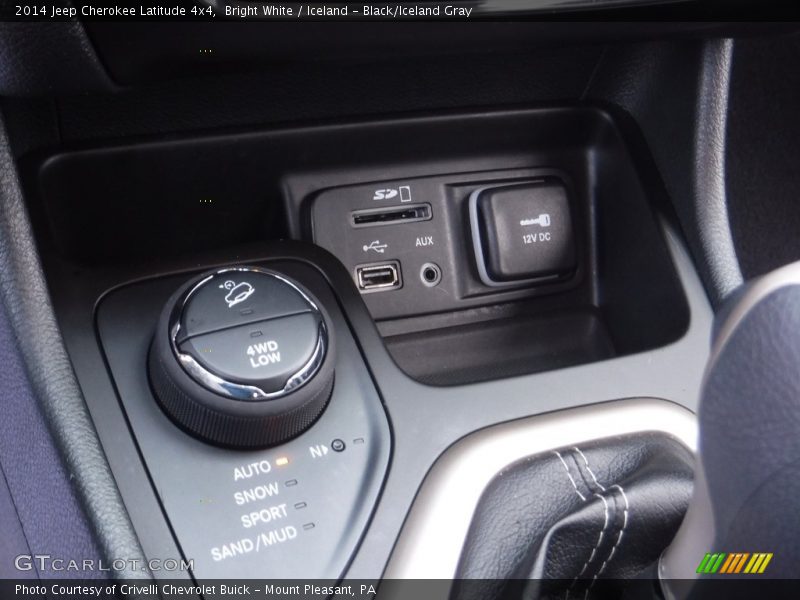 Bright White / Iceland - Black/Iceland Gray 2014 Jeep Cherokee Latitude 4x4
