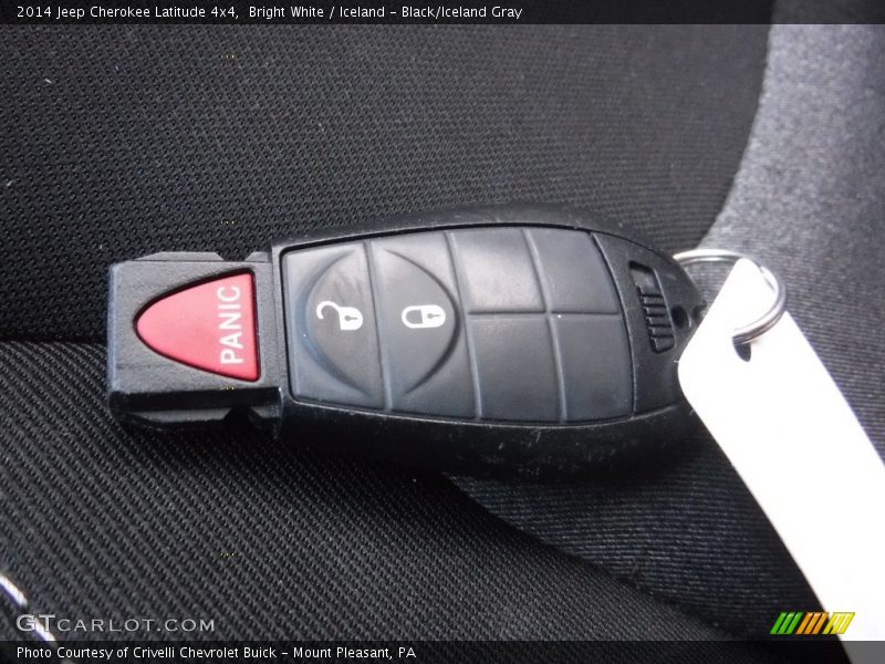 Bright White / Iceland - Black/Iceland Gray 2014 Jeep Cherokee Latitude 4x4