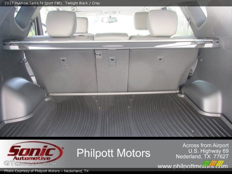Twilight Black / Gray 2017 Hyundai Santa Fe Sport FWD