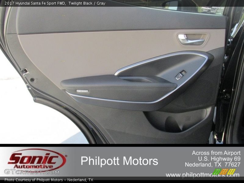 Twilight Black / Gray 2017 Hyundai Santa Fe Sport FWD
