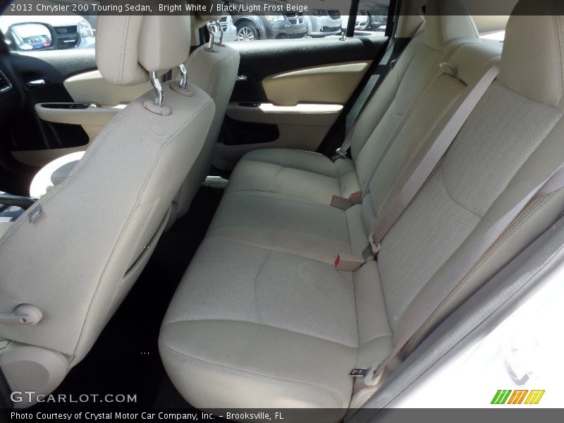 Bright White / Black/Light Frost Beige 2013 Chrysler 200 Touring Sedan
