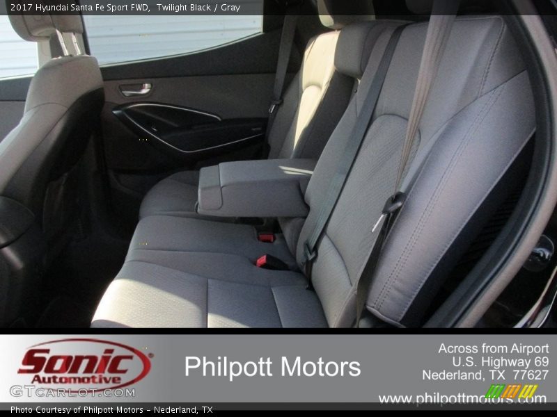 Twilight Black / Gray 2017 Hyundai Santa Fe Sport FWD